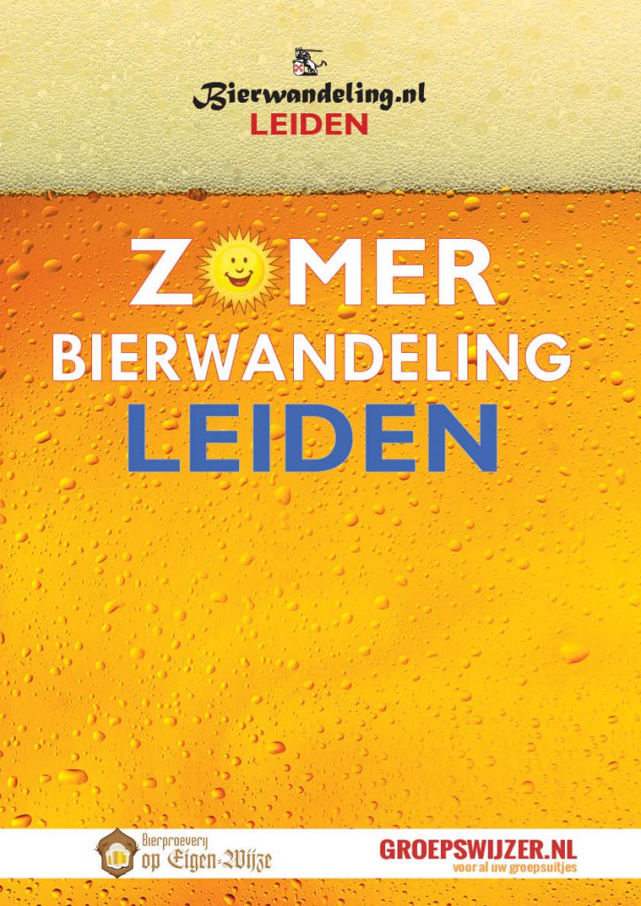 Zomerbierwandeling op zondag 4 juli 2021 in Leiden