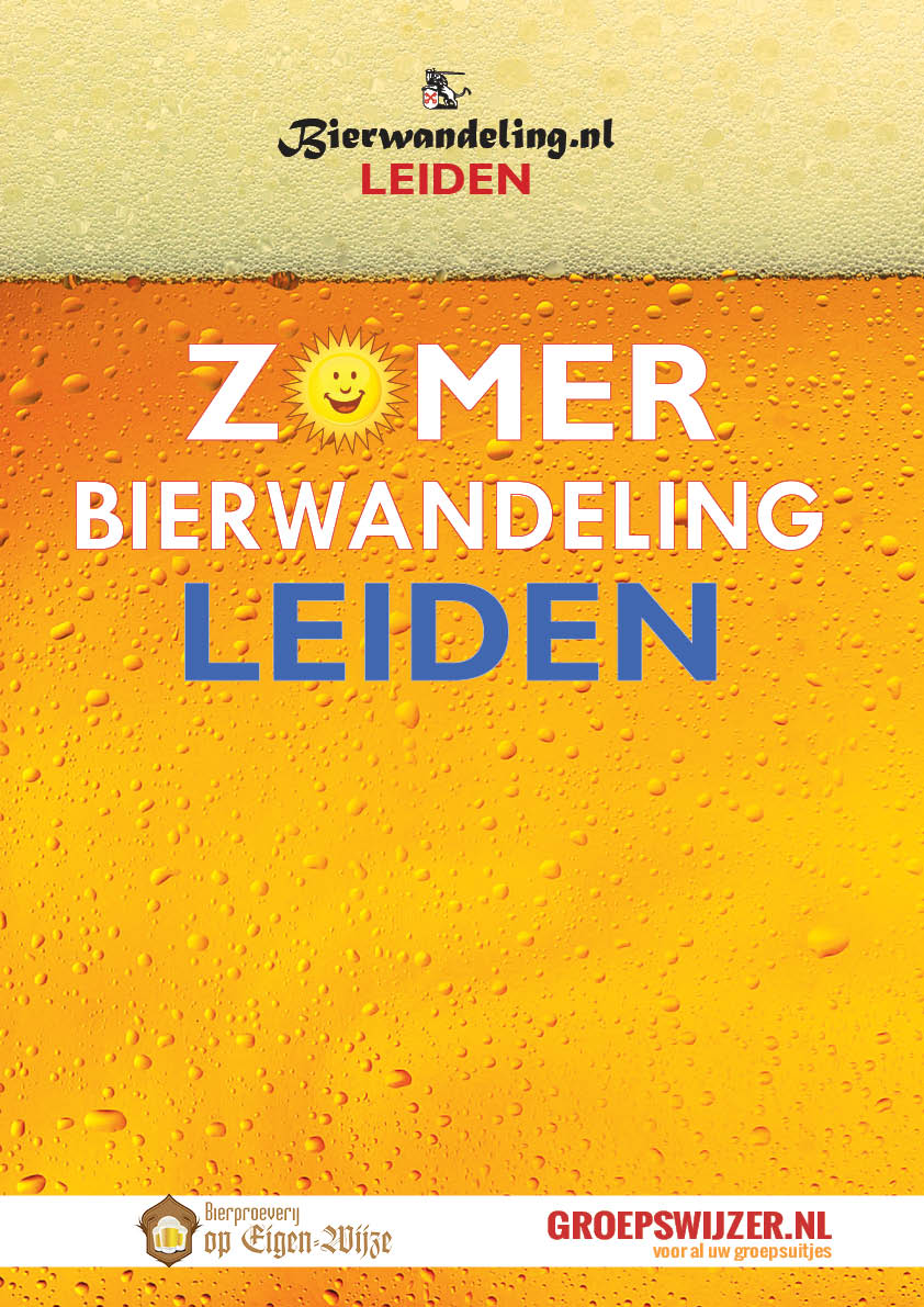 Zomerbierwandeling op zondag 4 juli 2021 in Leiden