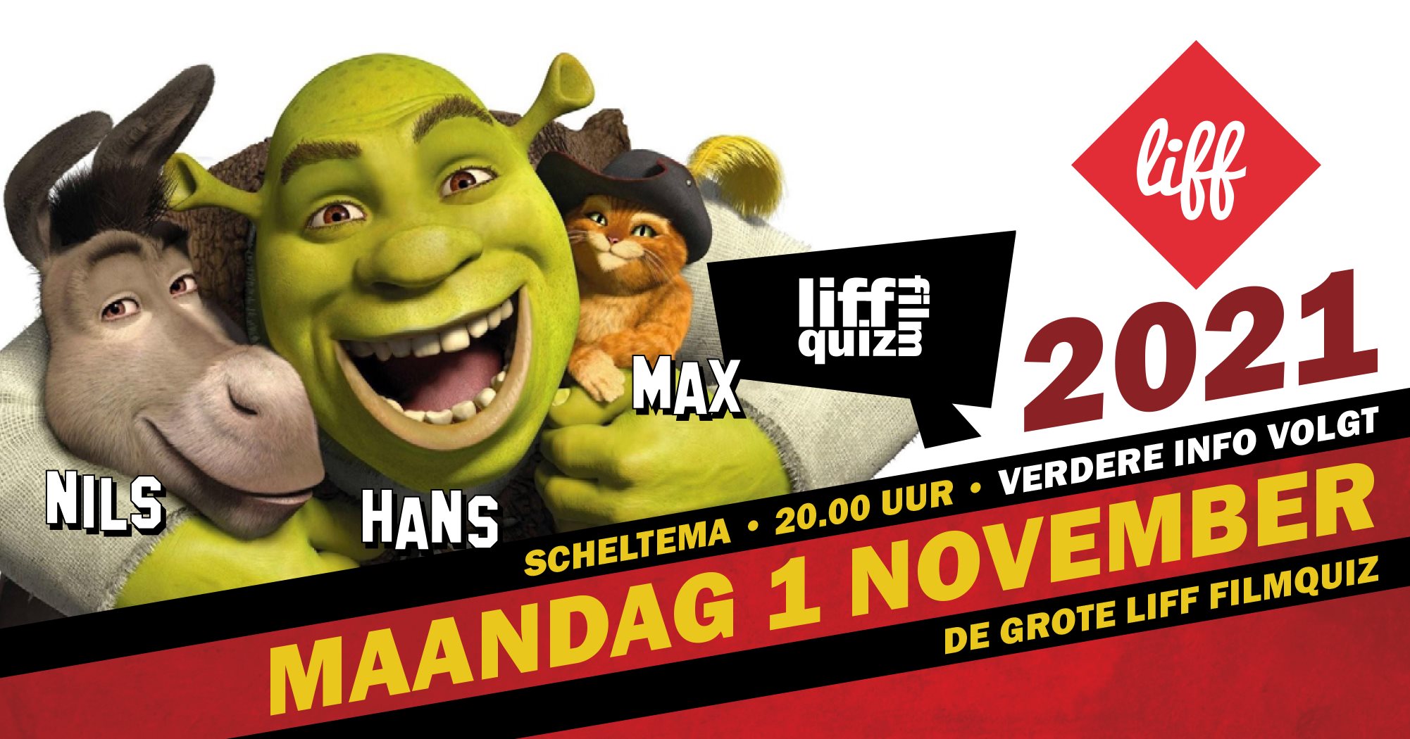 Liff Filmquiz op maandag 1 november 2021 in Scheltema Leiden