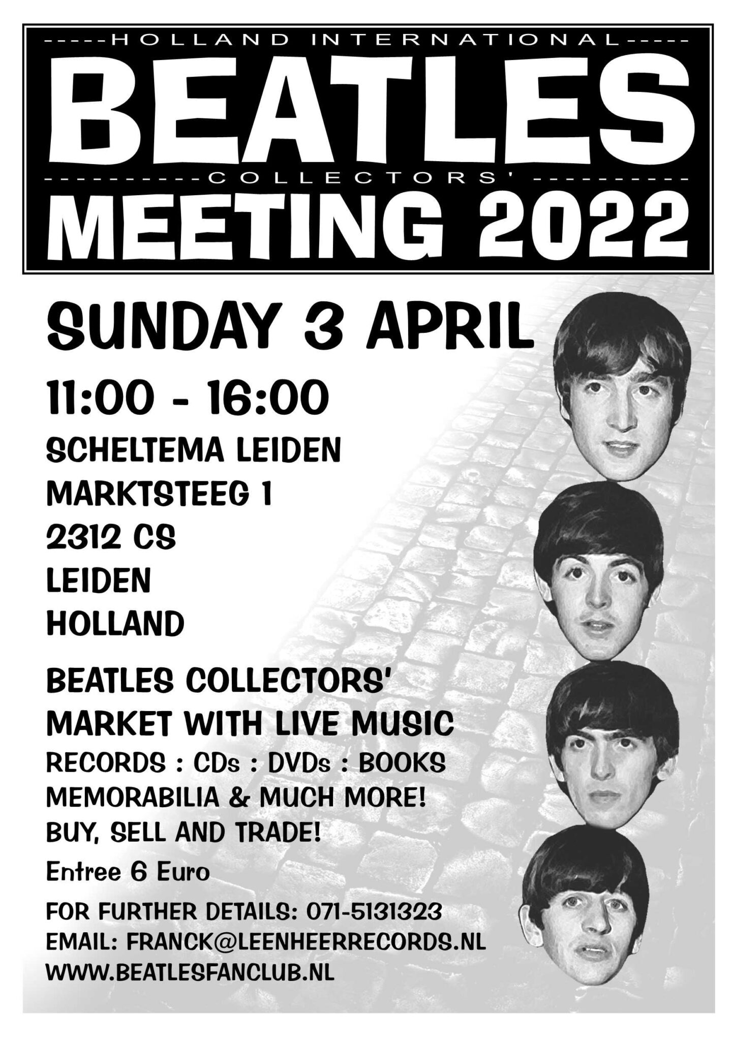 BEAT MEET 2021 (Beatles Beurs) op 13-04-2022 in Scheltema Leiden
