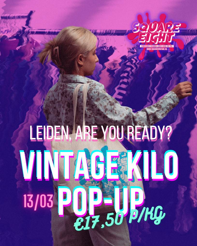 Vintage Kilo Pop Up op zondag 13 maart in Scheltema Leiden
