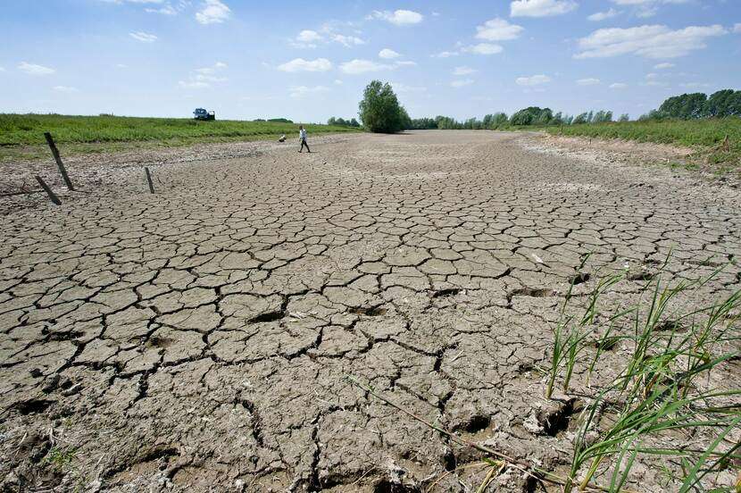 ingedroogte grond