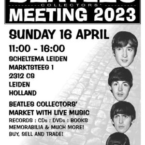 Beatles Beurs op zondag 16 april 2023 in Scheltema Leiden
