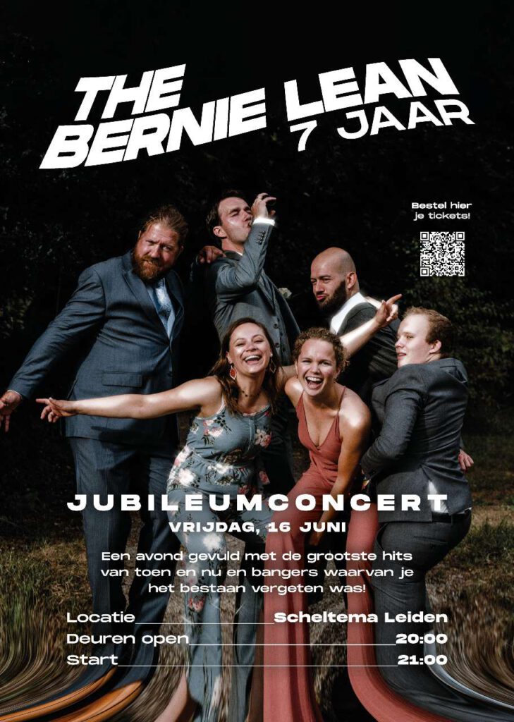 The Bernie Lean Jubileumconcert op 07-06-2023 in Scheltema Leiden